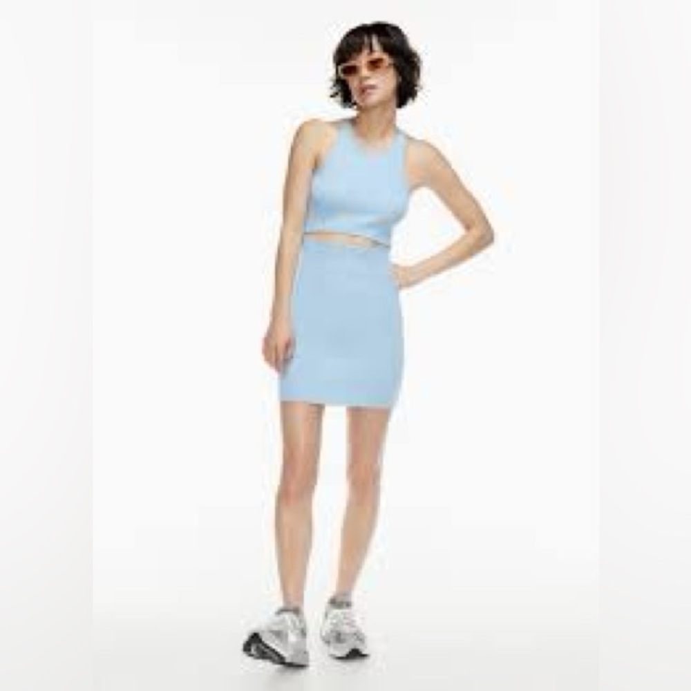 NWOT Aritzia Wilfred Cutout knit tank Mini Dress